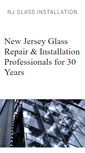 Mobile Screenshot of njglassinstallation.com