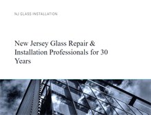 Tablet Screenshot of njglassinstallation.com